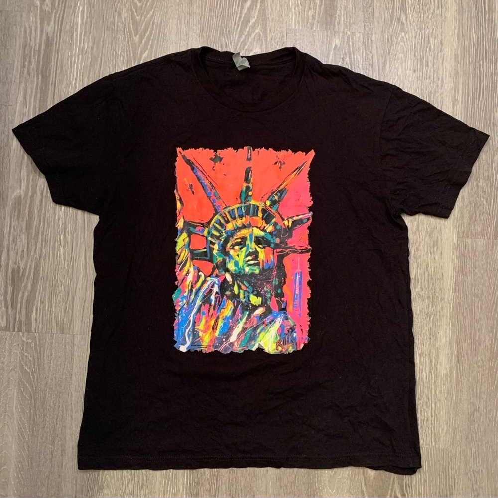 Statue of Liberty New York Next Level Apparel T-Shirt Men’s Size Large​